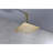 High Bathroom Rain Shower Head - Brushed Gold 12X12 In Water Saving With Self-Cleaning Feature Nozzles-121077216