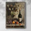 Reproduction encadrée FLORAL Series DCCxxvii - bois massif-182573892