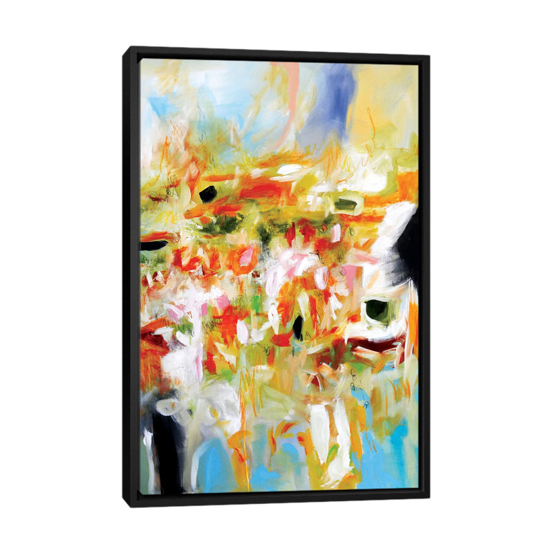 « artifacts of spring », reproduction d’art sur toile, H 26 po x l 18 po x P 1,5 po, Toile avec cadre noir, Pas de tapis