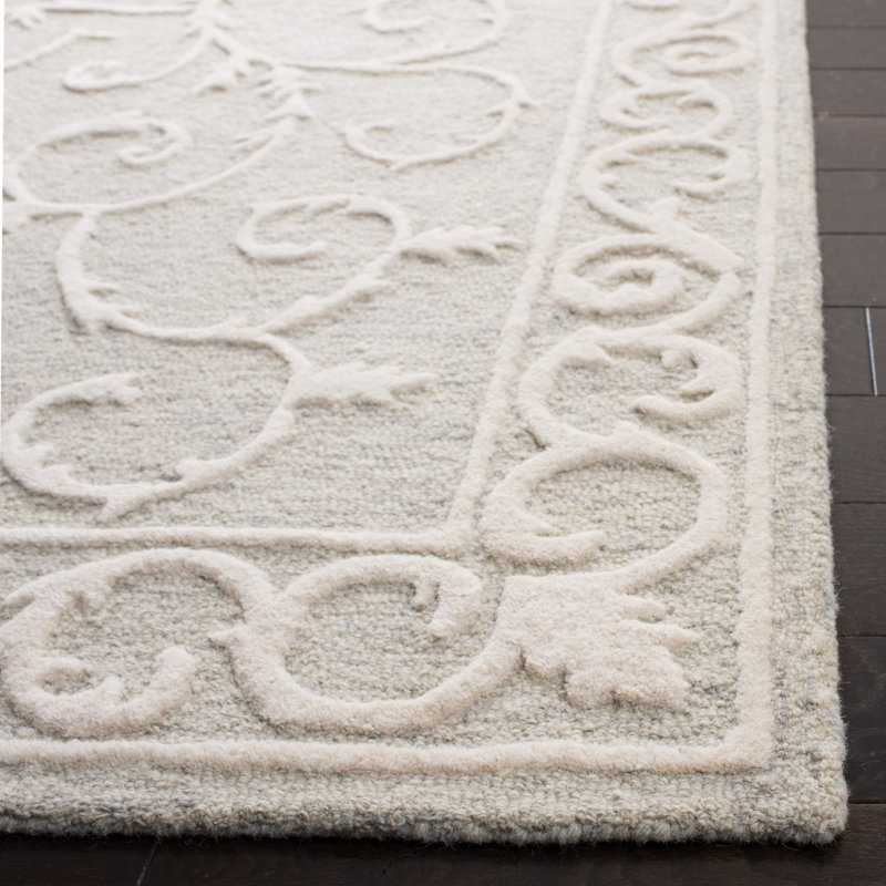 Dawnview Hand Tufted Wool And Cotton With Latex Oriental Rug, Rectangle 4' x 6'