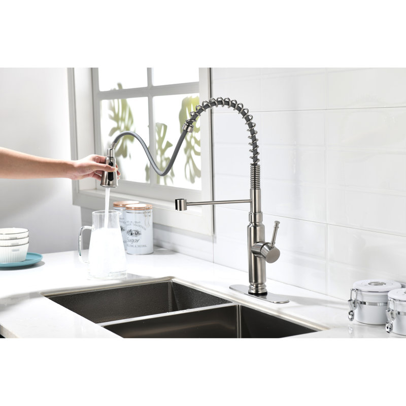 Robinet de cuisine tactile avec fonction rétractable - rouille, aspect tendance résistant à la corrosion pour une utilisation à long terme