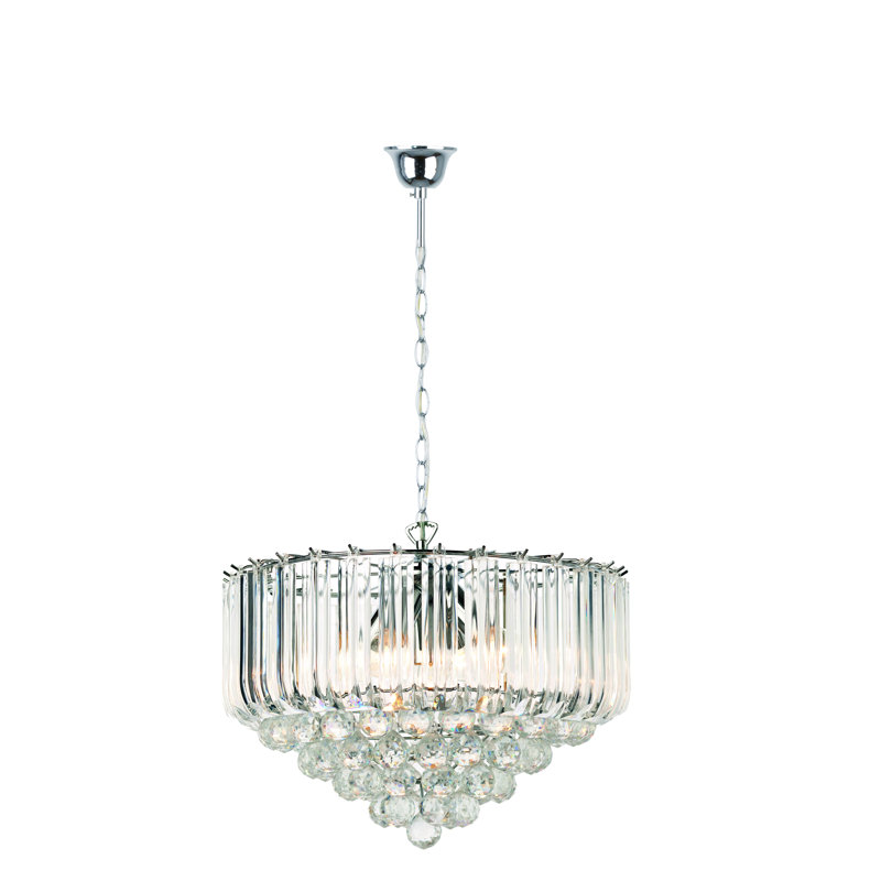 Darby 5 - Light Chrome Unique/Statement Pendant