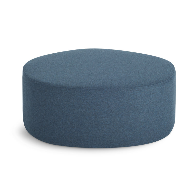 Swole Oval Ottoman, Vesper Marine Blue