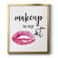 Maquillage est mon art, toile encadrée de qualité supérieure - prête à être accrochée-434286040-434286041