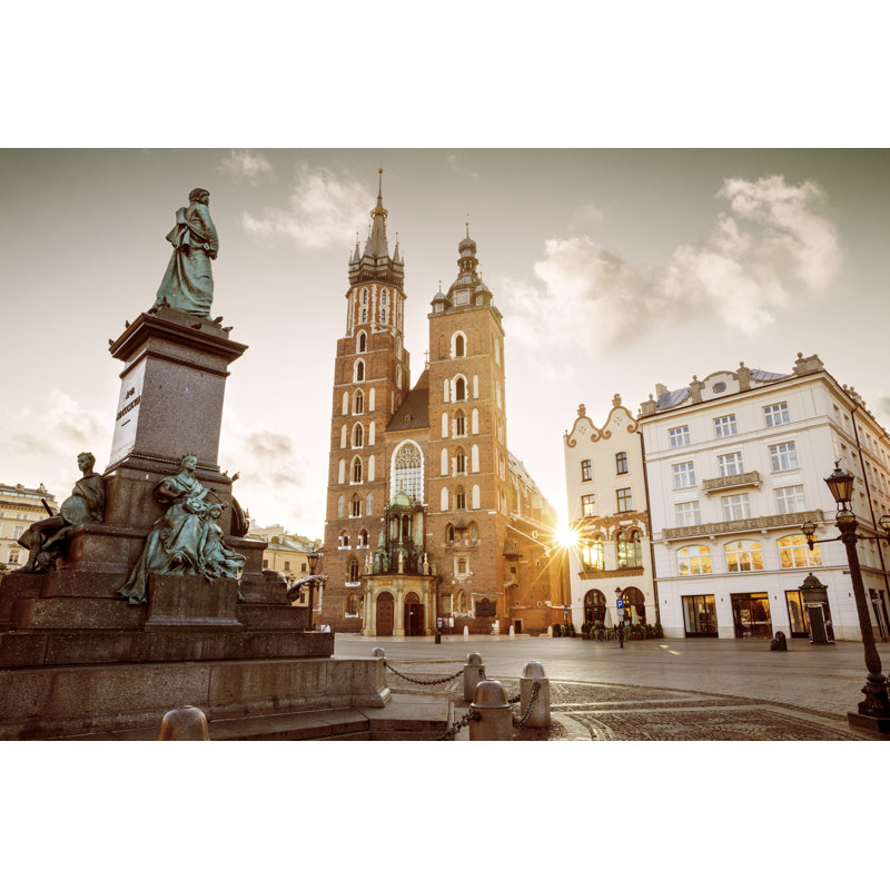 St. Mary's Basilica - Wrapped Canvas Print, 30cm H x 46cm W