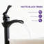Obsidian  Waterfall Single Hole Single-Handle Vessel Bathroom Faucet Bathroom Faucet with Drain Assembly-66452979