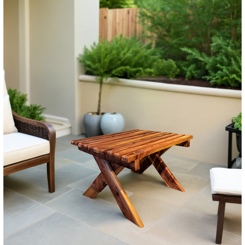 Ozark Mountain Red Cedar Table, 22" W x 24" L x 16" H