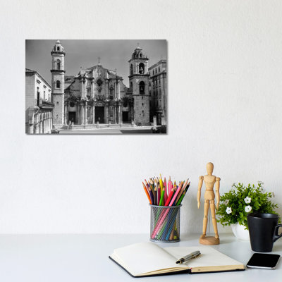 1930s-1940s Columbus Cathedral Built In 1777 Havana Cuba - Wrapped Canvas Print