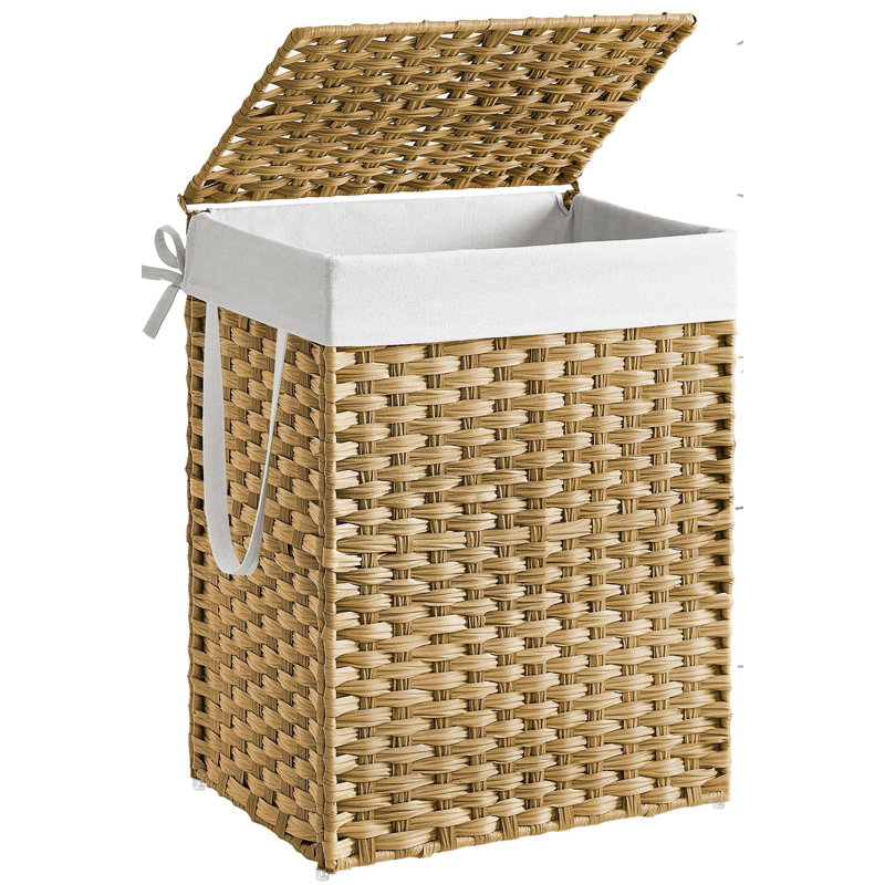 Laundry Hamper With Lid(Goose Yellow), Goose Yellow
