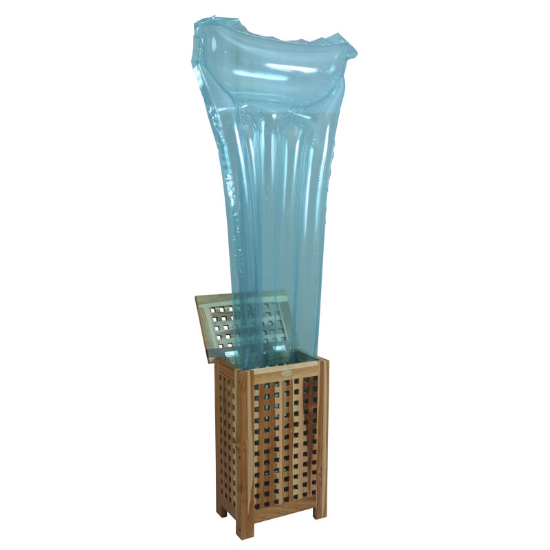 Wood Laundry Hamper, Small (24.5" H x 15" W x 10.3"D)