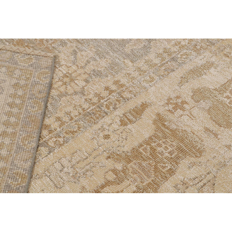Oushak Hand Knotted Floral Area Rug, Rectangle 14' x 20'