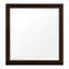 Merisier brun salé 39,38 po X P 39,38 po Miroir carré H