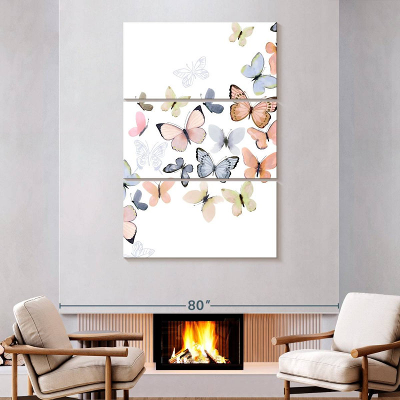 Brampt Butterfly Path, 74" H x 48" W