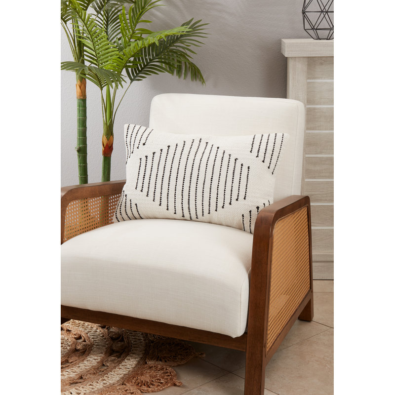 Indi Collection Geometric Cotton Pillow Cover