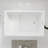 43-Inch Gloss White Acrylic Rectangle Freestanding Bathtub With  Pedestal, Equipped With Chrome Overflow And Pop-Up Drain