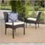 Chaise de salle à manger en osier KD PE-685370009-685370008