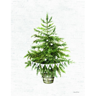 Believe Christmas Tree - reproduction sur toile