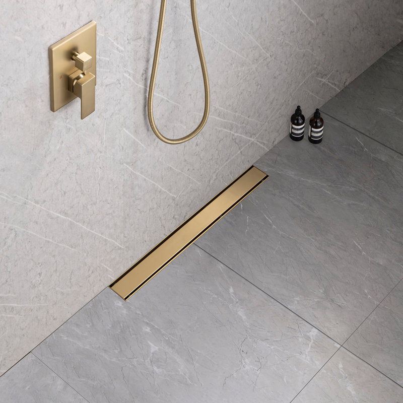 24'' W Linear Grid, Brushed Gold