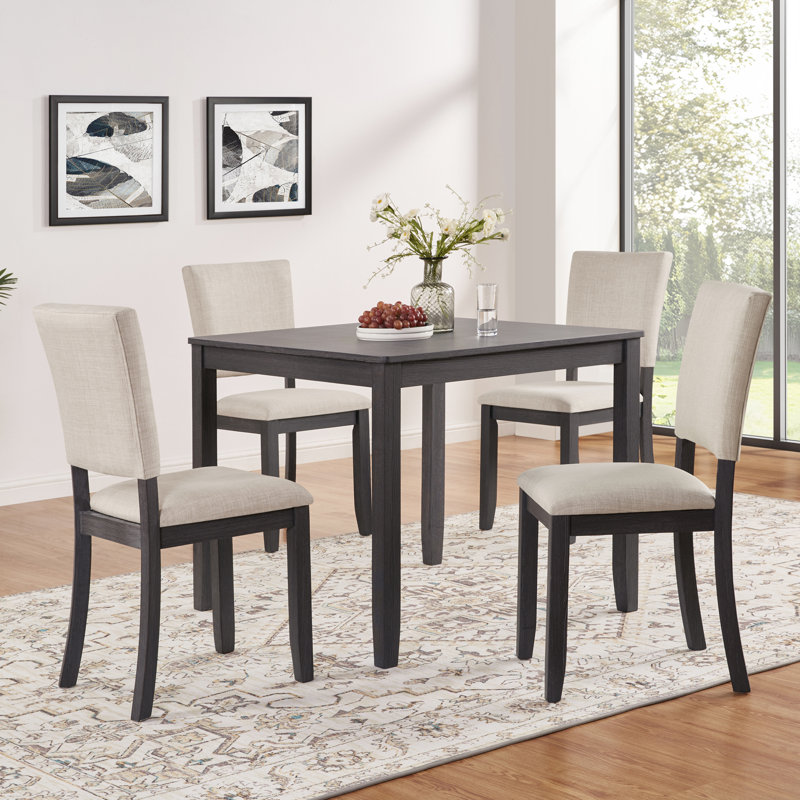 Nusa Modern Minimalist Wooden Upholstered Dining Chairs