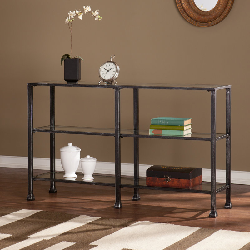 Ciela 48.5'' Glass Top Console Table