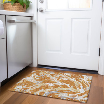 Premium Machine Washable Corum AMF1035 Abstract Rug