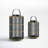 15.45'' H Iron Tabletop Lantern with Candle Included