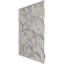 L 19 5/8 po x H 19 5/8 po Leto EnduraWall Panneau mural décoratif 3D, chrome brillant (couvre 2,67 pieds carrés)-123525628
