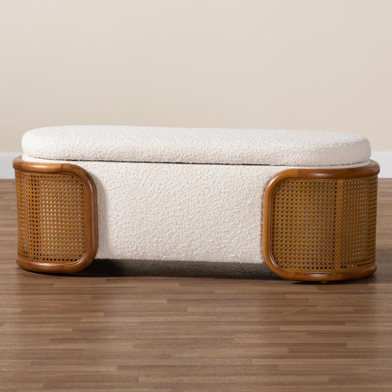 Carmyn Polyester Blend Upholstered Storage Bench