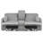 Saxon Gray Power Loveseat With Console