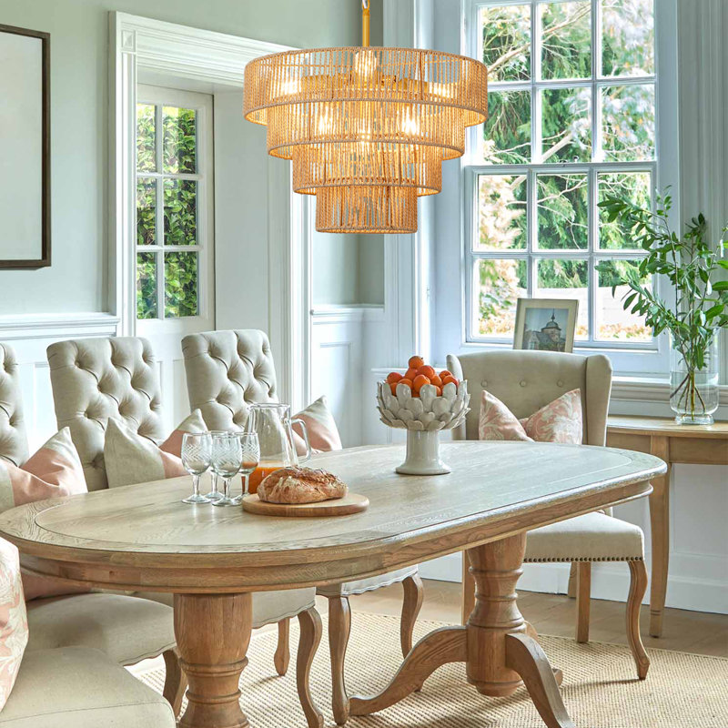 Lustre suspendu 6 lumières Boho