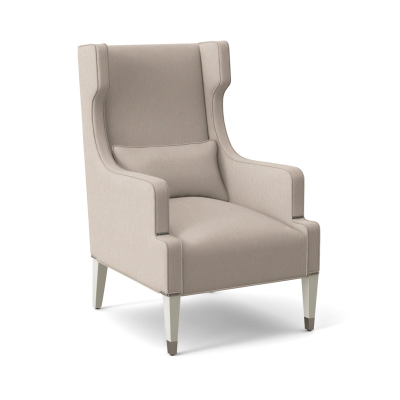 Thom Filicia Home 31" James Street Wing Chair, Wrenn, Jiggles Fawn