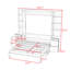 Lit escamotable avec bureau, tablettes et armoires Murphy-1862091185