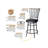 Stellan 24? Counter Stool, Swivel