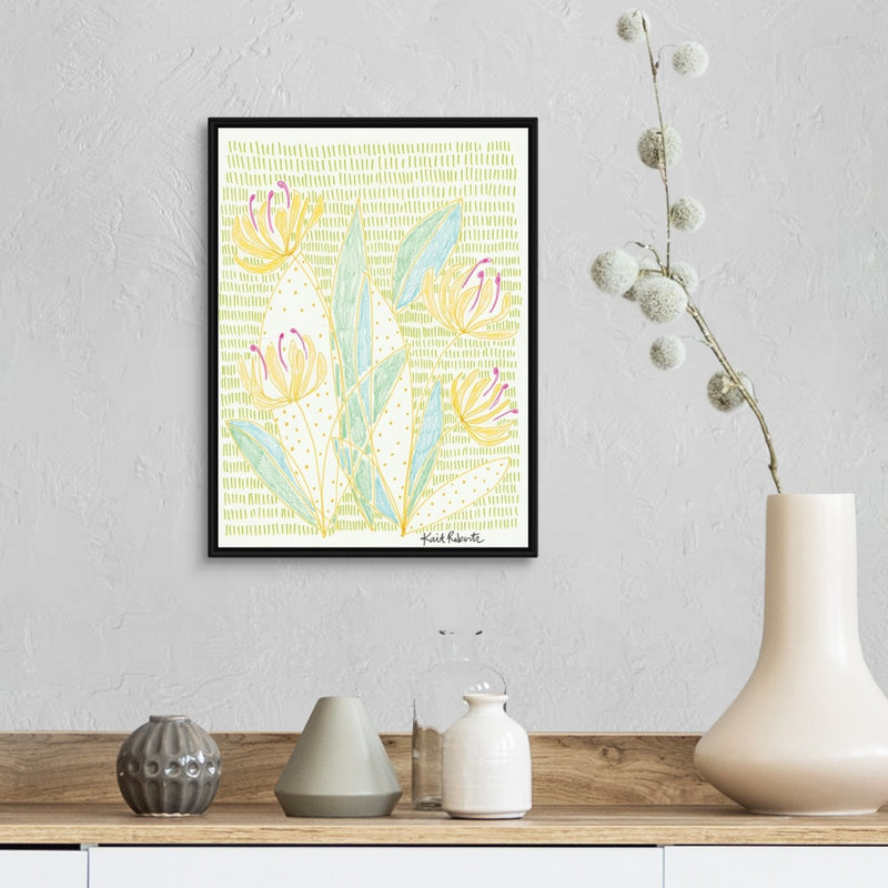 « Honey bunches » par Kait Roberts-impression sur toile, H 18 po x l 14 po x P 1,75 po, Toile avec cadre noir