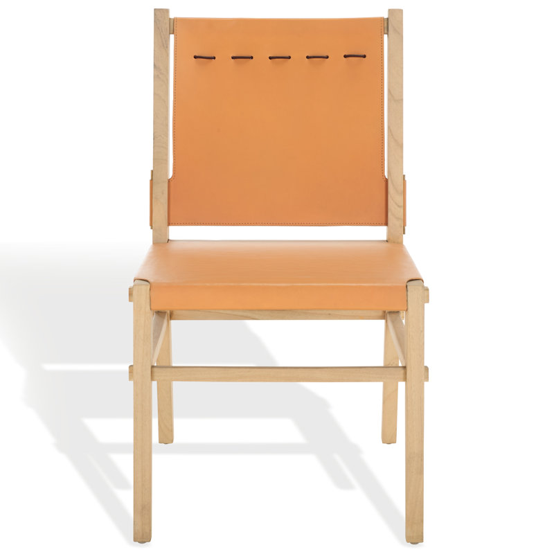 Catriella Leather Dining Chair, Natural