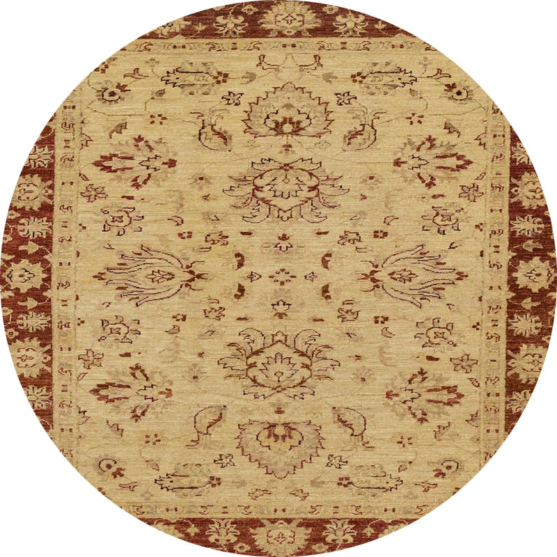 Tapis abstrait moderne 2988, Rond 7 pi