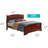 Citronelle Bed With Faux Leather Panel Headboard-1603096484-1603096485
