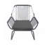 Fauteuil club d'extérieur en rotin PE