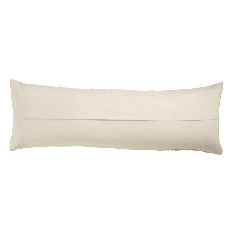 Amorette Collection Appliqued Cotton Throw Pillow, Polyester, 13"H x 40"W