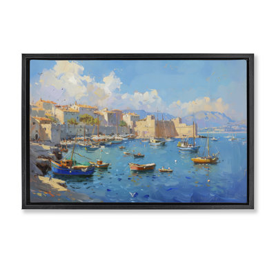 Cadre flottant Nautical Harbor Coastal Town, design par LSR Design Studio