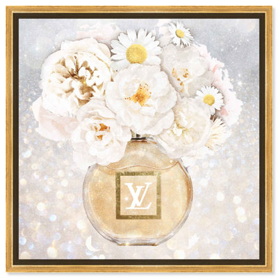 Toile douce et lumineuse, bouquet de fleurs, art floral par Art Remedy