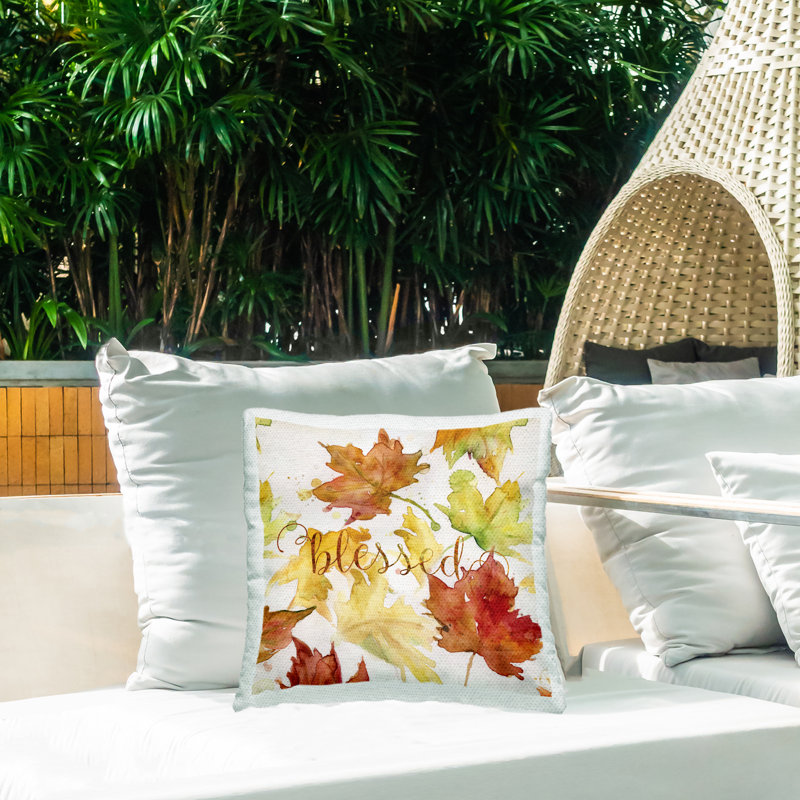 Floral Outdoor Throw Pillow