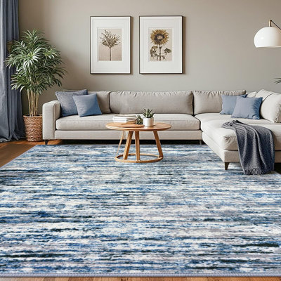Area Rugs Washable Non Slip Rug with Rubber Backing for Living Room Bedroom
