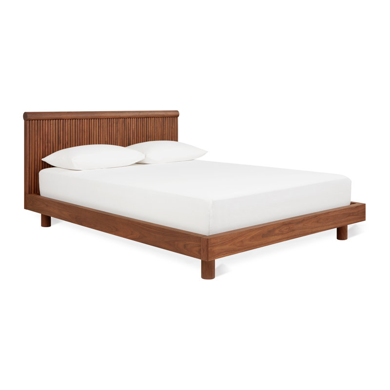 Odeon Bed _x000D_, Classic Walnut, King