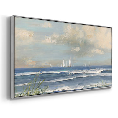 Ocean Regatta- Framed Gallery Wrapped Canvas -Ready to Hang