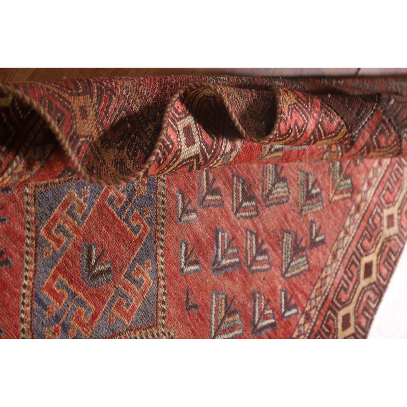 Tapis traditionnel tribal en laine rétro 5 x 7
