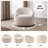 Upholstered Swivel Barrel Chair-126445240