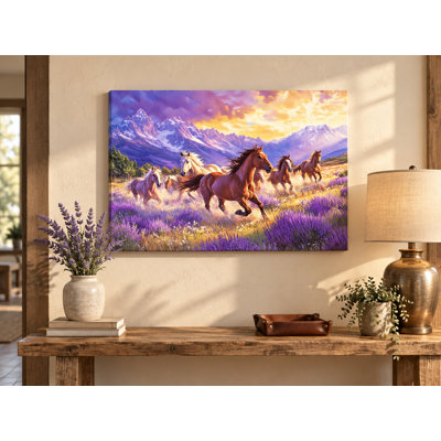 Lavender Run - Wrapped Canvas Wall Art