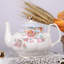 Service à thé en porcelaine avec fleurs, tasse à thé et soucoupe, service pour 6 personnes, théière de mariage, pot à sucre, crème, ensemble de café en porcelaine