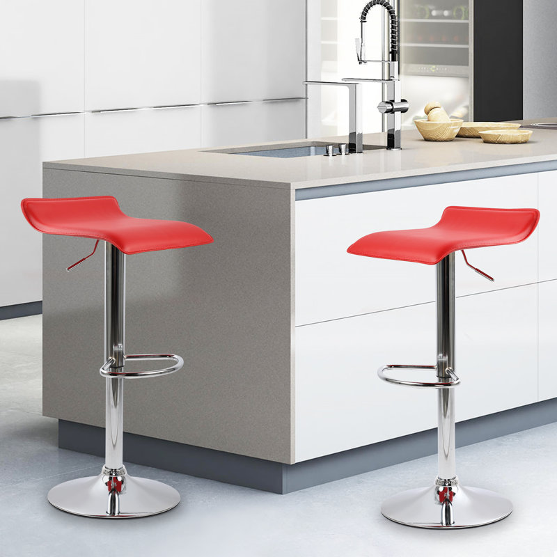 Tabourets de bar Aryelle, Rouge